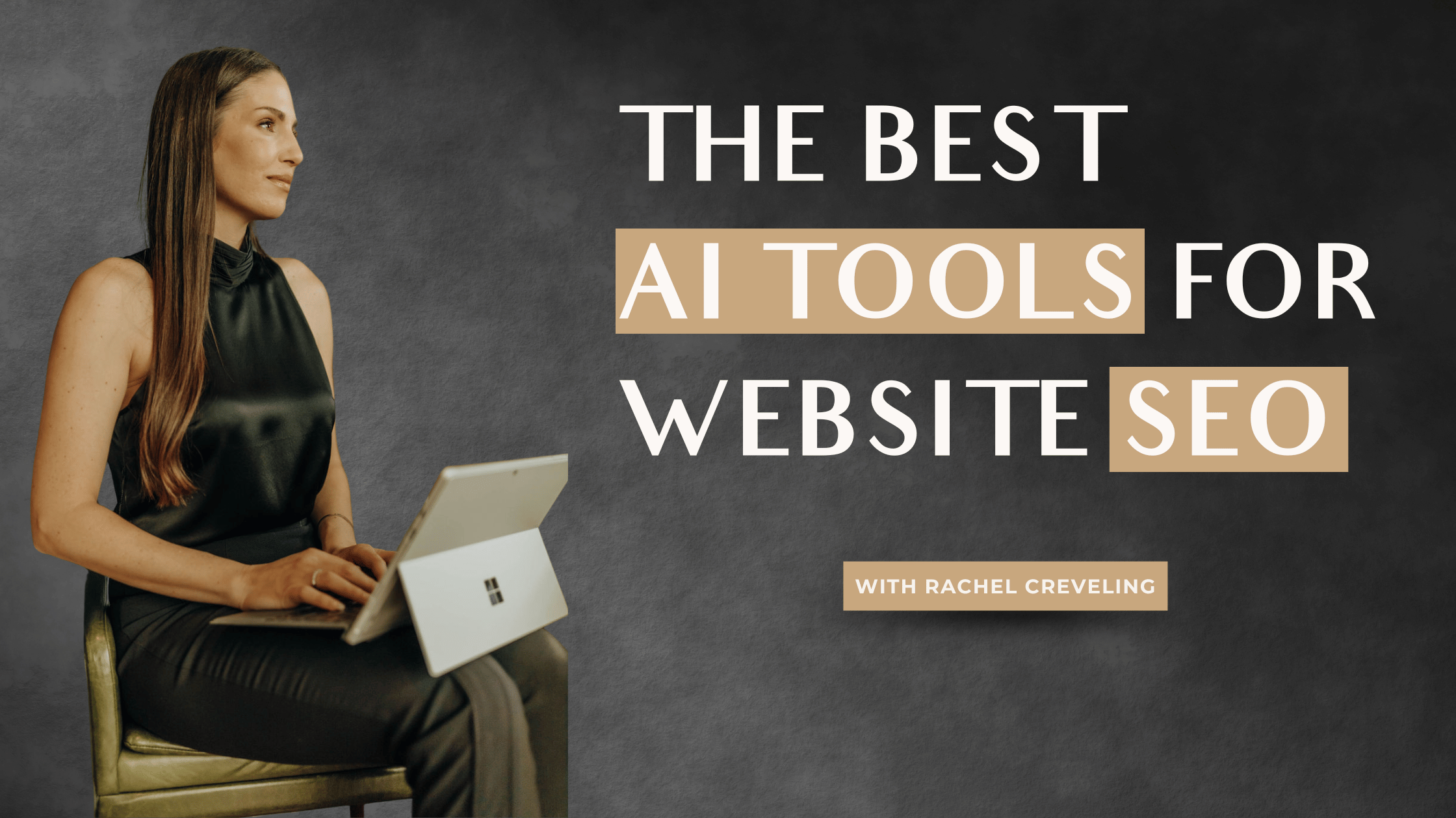 Graphic that says The best ai tools for seo