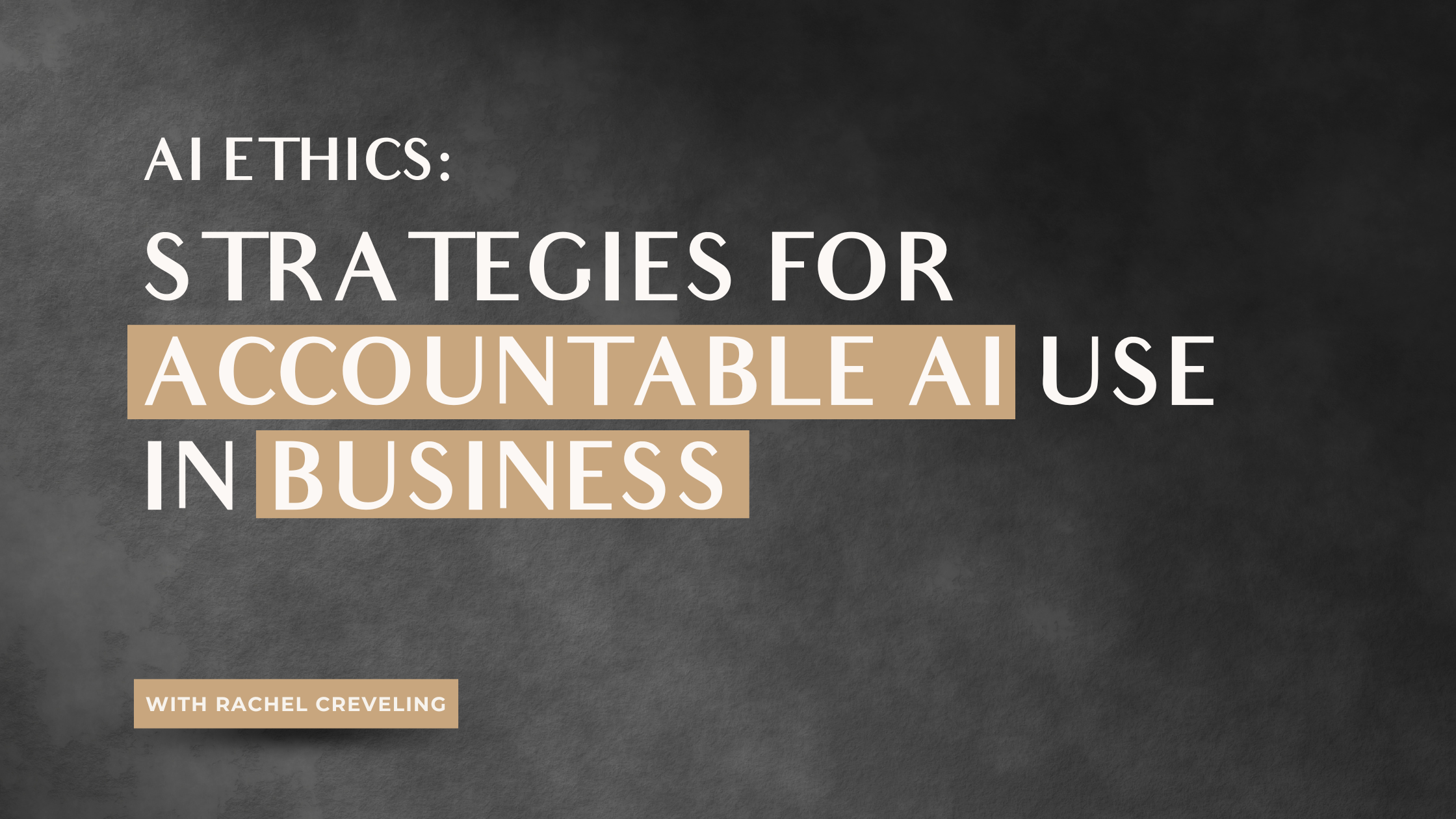 graphic that says strategies for accountable ai ai ethics consulting